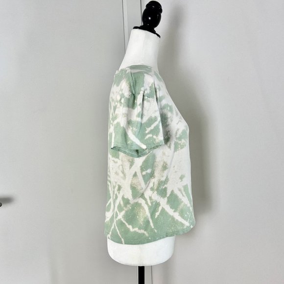 ✨Upcycled | NastyGal | Relaxed Honey Graphic T Shirt | Small  Mint Green - Picture 11 of 12